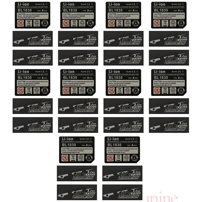 10 Sets BL1830 Tag Li-Ion Batt - Brushless Cordless Electric Drill 18V ulasan dan harga
