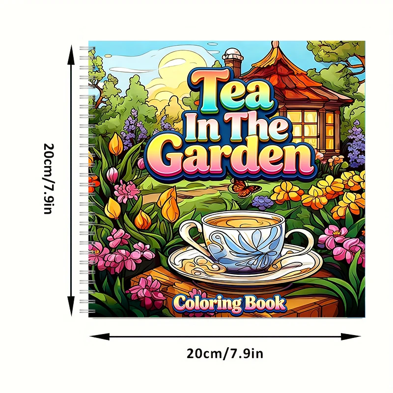 Tea In The Gardens Coloring Bo - Garden Tools ulasan dan harga