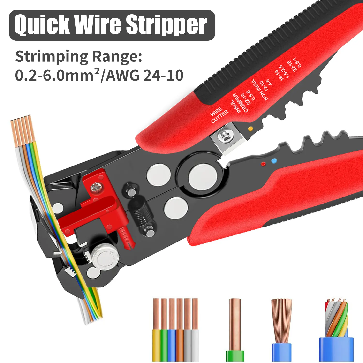 HS-D1 Self-Adjusting Wire Stri - Automatic Wire Stripper Cutter ulasan dan harga